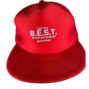 Call the B.E.S.T. Streetwear Red Trucker Snapback Hat